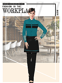 新款西餐服務員服裝款式圖1385