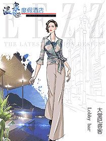 女款西餐咨客服裝款式圖588