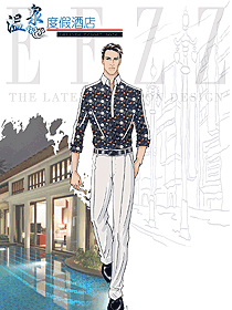 原創設計西餐服務員服裝款式圖1392