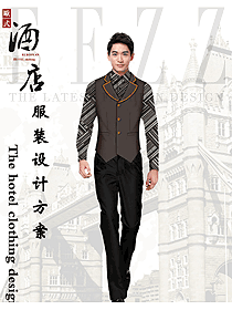 新款西餐服務員服裝款式圖1397