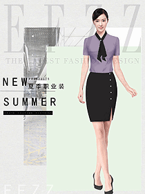 原創(chuàng)設(shè)計(jì)女職業(yè)裝短袖襯衫設(shè)計(jì)圖405