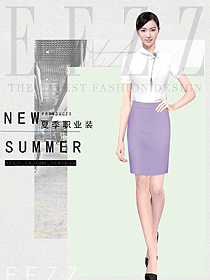 女職業裝短袖襯衫設計圖408