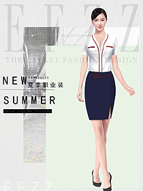 時(shí)尚女職業(yè)裝短袖襯衫設(shè)計(jì)圖410