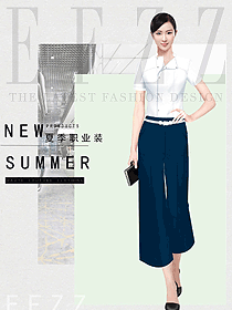 原創設計女職業裝短袖襯衫設計圖411