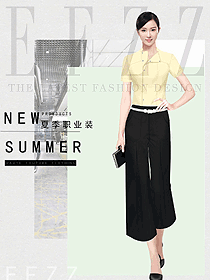 女職業(yè)裝短袖襯衫設(shè)計(jì)圖412