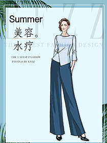 時尚按摩技師服款式設計圖1501