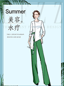 時尚按摩技師服款式設計圖1503