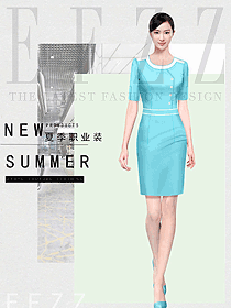 女職業裝夏裝制服設計圖1177