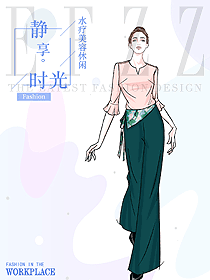 時尚按摩技師服款式設計圖1521