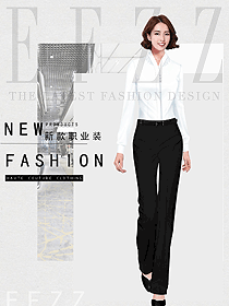 原創設計女職業裝長袖襯衫款式圖456