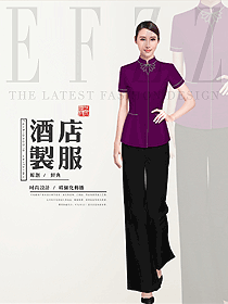 中餐服務員制服設計圖2292