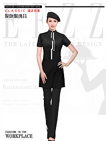 新款特色餐廳服務員制服設計圖480