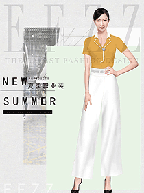 原創(chuàng)設(shè)計(jì)女職業(yè)裝短袖襯衫設(shè)計(jì)圖427