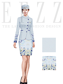 空姐制服款式設計圖884