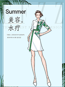 時尚養生會所服務生制服設計圖936