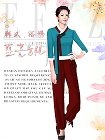 美容養生會所技師制服設計圖947