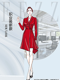 新款專賣店?duì)I業(yè)員制服款式設(shè)計(jì)圖1616