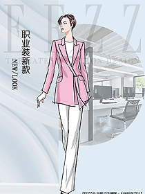 原創設計女秋冬職業裝設計圖2089