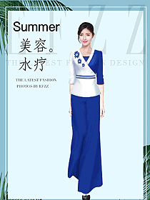 時尚按摩技師服款式設(shè)計圖1529