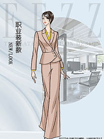 原創設計女秋冬職業裝設計圖2093