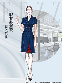 新款女職業(yè)裝夏裝服裝款式圖1216