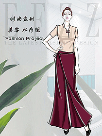 原創制服設計按摩技師服裝設計圖1538