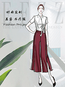 時尚按摩技師服款式設計圖1547