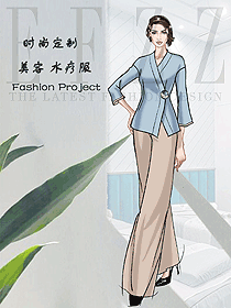 時尚按摩技師服款式設(shè)計(jì)圖1565