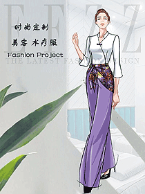 新款按摩技師服款式設計圖1569