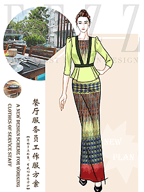 原創制服設計特色服務員服裝設計圖522