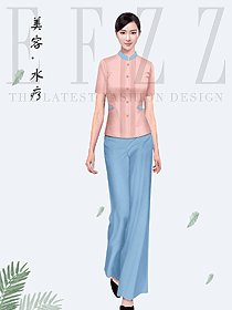 時(shí)尚養(yǎng)生會(huì)所服務(wù)生制服設(shè)計(jì)圖968