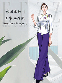 時尚按摩技師服款式設計圖1575