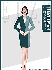 時尚女秋冬職業(yè)裝設(shè)計圖2106