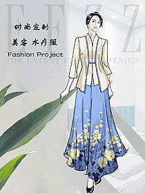 美容水療會所咨客制服設計圖603