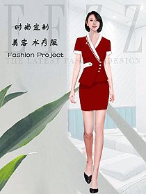 時尚按摩技師服款式設(shè)計圖1579