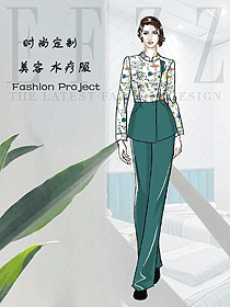 原創(chuàng)設計會所服務生制服設計圖979