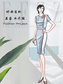 時尚養生會所服務生制服設計圖980