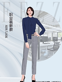 女職業裝長袖襯衫設計圖469