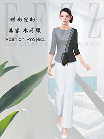 時尚養生會所服務生制服設計圖988