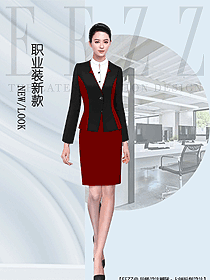 時尚女秋冬職業裝設計圖2122