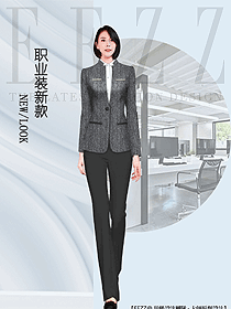 OL通勤裝女秋冬職業裝設計圖2123