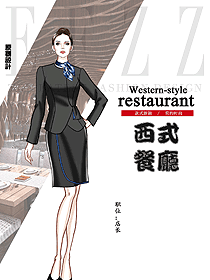 時尚西餐領班服裝款式圖107