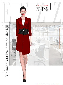 時尚女夏裝制服設計圖1223