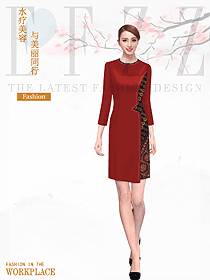 美容spa總臺(tái)收銀接待服裝款式圖522