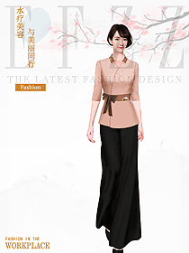 時尚按摩技師服款式設計圖1591