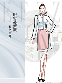 時(shí)尚女秋冬職業(yè)裝設(shè)計(jì)圖2134