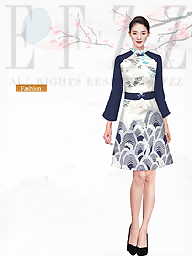 時尚美容水療會所咨客制服設計圖618