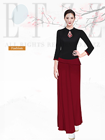 時尚養生會所服務生制服設計圖996