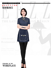 新款特色餐廳服務(wù)員制服設(shè)計圖562