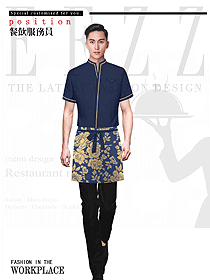 新款特色餐廳服務(wù)員制服設(shè)計(jì)圖564